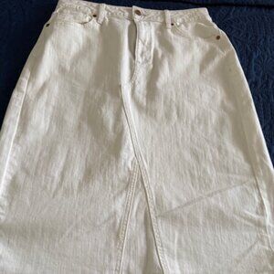 Denim High Rise Skirt (size 12)(NWT)
